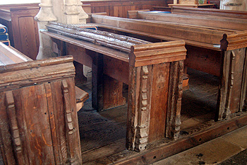 Benches in the nave August 2011